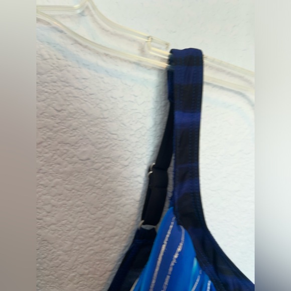 Miracle SwimSuit Size 16 DD Lite Lines Sanibel Blue & Navy - Picture 4 of 11